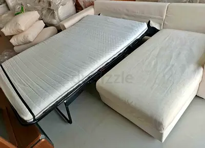 Ikea vimle beige color lshape sofabed with storage space