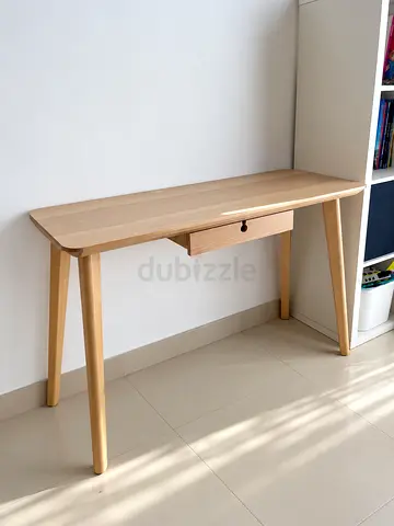 IKEA LISABO Wooden Desk – 118×45 cm – Excellent Condition