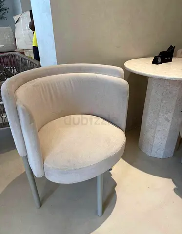 Comfy Cafe Chair & Marble Table Set with NANO Protection