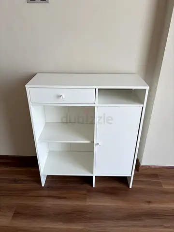 IKEA White Storage Cabinet – Drawer, Door & Shelves