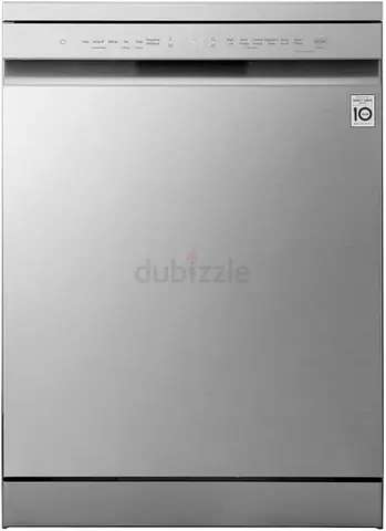 New LG Dishwasher 14-Place Settings QuadWash Platinum Silver, Turbo Cycle DFC513FV without Box