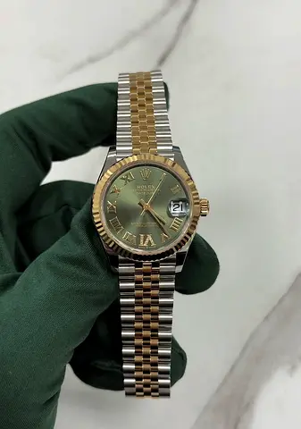 Rolex Datejust 36 Green Two Tone 1/1 SC