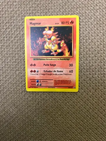 Pokémon Magmar Card (Vintage Base Set-style) — Single Card for Collectors