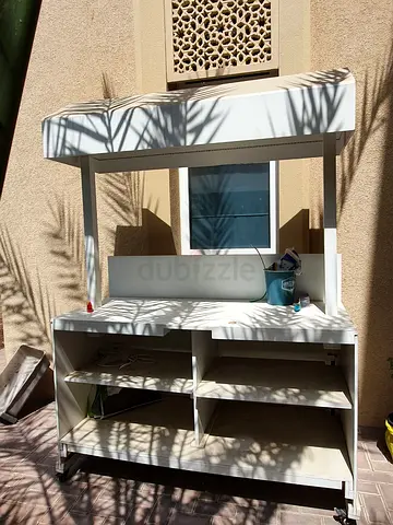 White mobile kiosk for sale