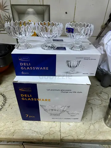 Crystal Deli Glassware Dessert Bowls