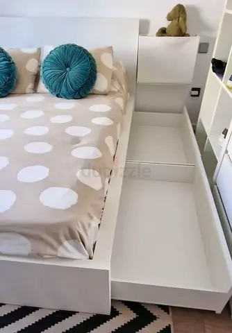 Ikea Queen Size Bed with Mattress Available in Perfect Condition
