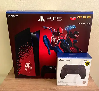 Sony PS5 Disc Version Limited Spider Man 2 Edition Bundle For Sale