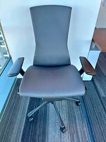 Herman Miller Embody fully loaded adjustable armrests Mid- BackOffice Chair in Grey — Good Condition