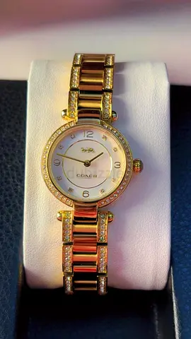 Coach women's stainless steel bracelet watch - good working condition