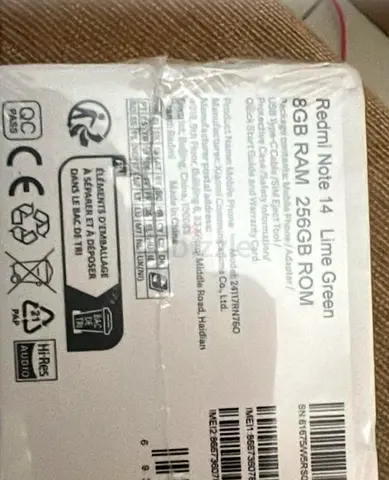 Redmi Note 14 Lime Green - 8GB RAM, 256GB ROM (Brand New, Sealed) 4G