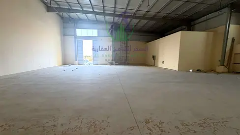 Modern First-Use Warehouse in Al Sajaa | 4,850 Sq Ft | Direct Main Road Location | Two Access Gates | Fire Safety System | 36 kW Electricity