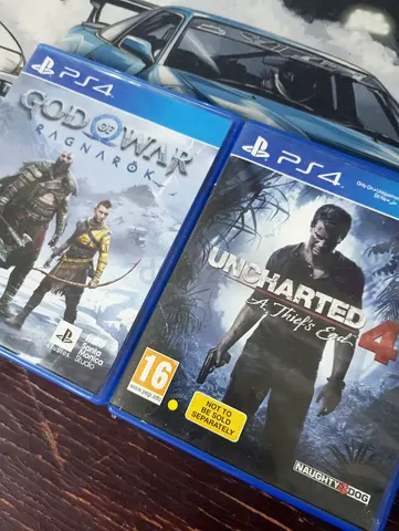 PS4 Games: $%& of War Ragnarok & Uncharted 4 - Good Condition