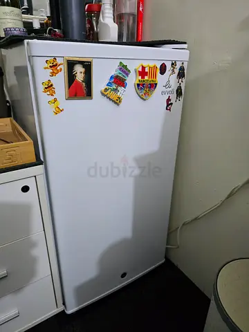 White single-door refrigerator in good working condition