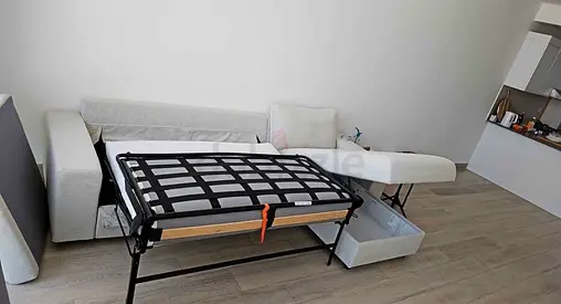 L shape sofa bed with storage good condition