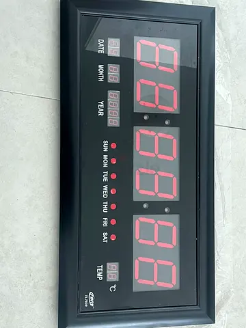 XL Digital Wall Clock