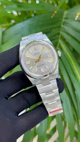 Rolex Oyster Perpetual 1.1 Clone High Quality  Stainless Steel Men's Watch (Silver Dial) Fixed Price