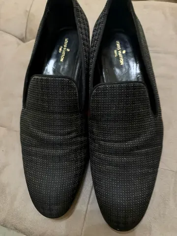Black Louis Vuitton men's loafers - size not specified, pre-owned
