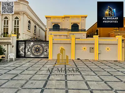 Villa in Al Muwaihat, 5,000 sq. ft., with a large setback in front. The price includes electricity,