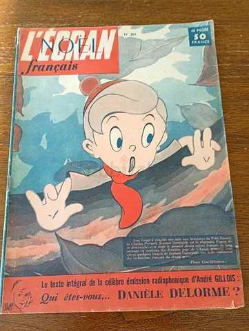 L'Écran Français vintage comic/magazine — issue with Danièle Delorme feature