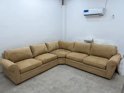 Pottery barn lshape sofa