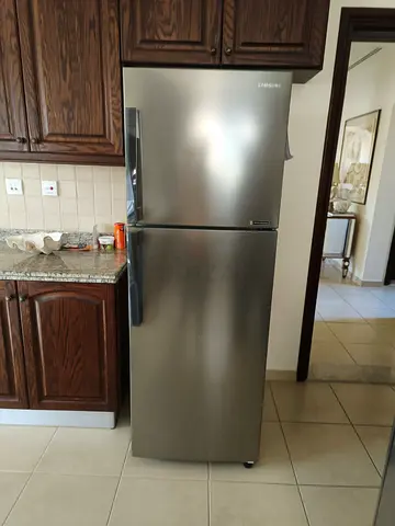 Samsung Top Freezer Refrigerator - Stainless Steel, Good Condition