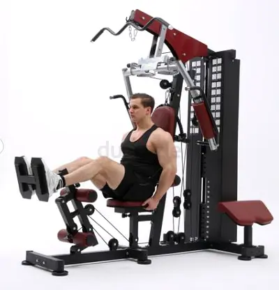 Heavy-Duty Three-Station Home Gym with 72KG Weight Stack - Brand New