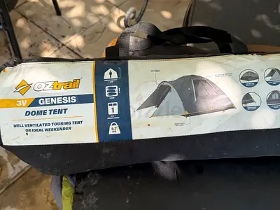 OZtrail Genesis 3V Dome Tent (3-person) with Carry Bag