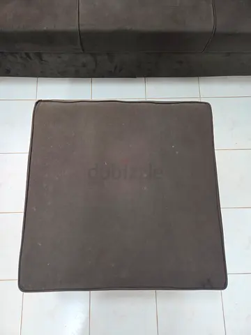 Large square sofa seat cushion / ottoman pad - grey