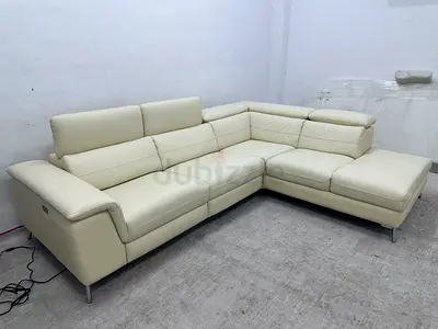 Pure leather electric recliner sofa
