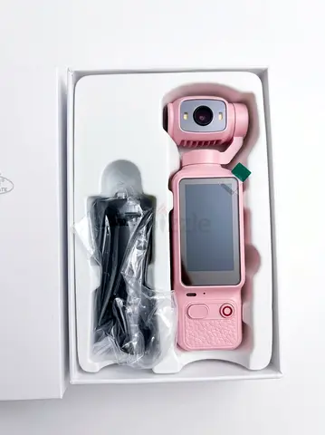 Pink Handheld 3-Axis Gimbal Camera with Built-in Screen - Like New