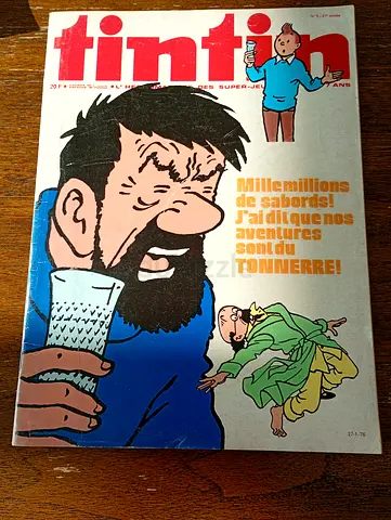 Vintage Tintin Magazine (French) - Collectible Issue