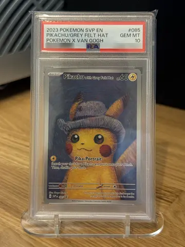 2023 Pokémon SVP Pikachu with Grey Felt Hat Van Gogh PSA 10
