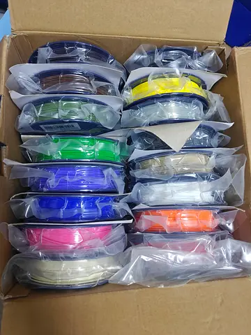 Assorted 3D Printer Filament Spools - PLA Various Colors (New, Sealed)