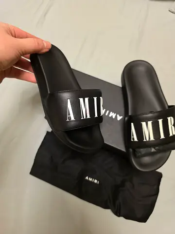 100% authentic / Several Sizes available/ AMIRI Logo Slide Sandals /Kids