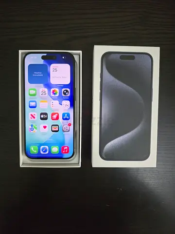 Iphone 15 pro with Box LLA Dual Esim 512Gb Storage Battery 87% cycle 608 condition 10/10