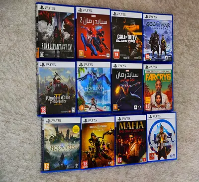 Bundle of 12 PS5 Games - Mixed Titles (Horizon, Hogwarts,mortal kombat,spider man,far cray , mafia ,