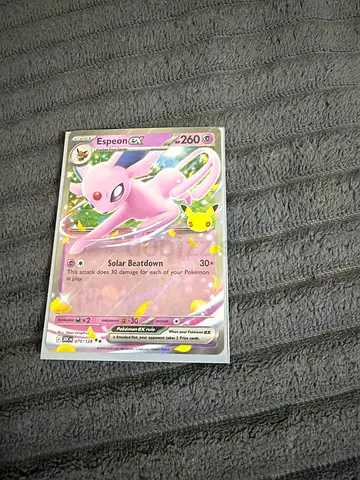 Rare Pokemon card Espeon EX 30 celebration with free delivery and special offer limited amount