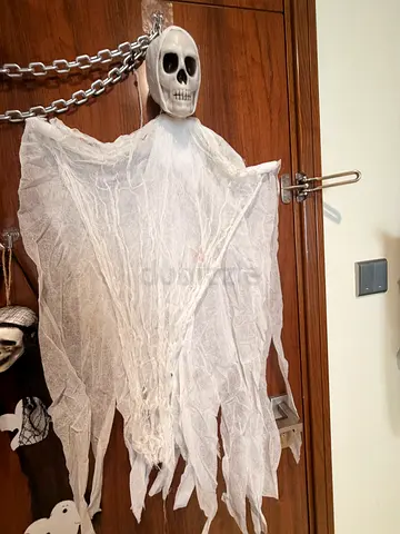 Hanging Ghost/Skeleton Halloween Decoration - Used