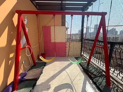 Outdoor Metal Swing Set