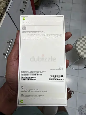 iPhone 17 pro max 512 gb
