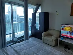 Fully Furnished Semi master bedroom with attached balcony only 4500AED