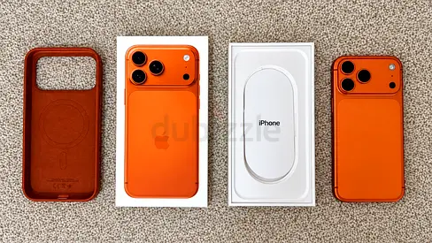 iPhone 17 Pro Max, 2TB – Cosmic Orange, AppleCare, box and Silicone Case with MagSafe