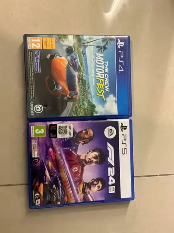 PS4 The Crew Motorfest + PS5 F1 24 - Two Racing Games (Good Condition)