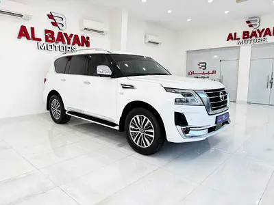 نيسان باترول بلاتينيوم V8 ابيض / زعفراني خليجي المسعود Nissan Patrol 2021 LE Platinum GCC Specs
