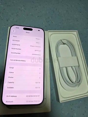 Iphone 17 Pro max - 1 TB Silver
