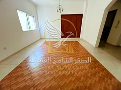 Two-bedroom apartment with a living room for rent in Al Qasimia, Sharjah. Features include central a