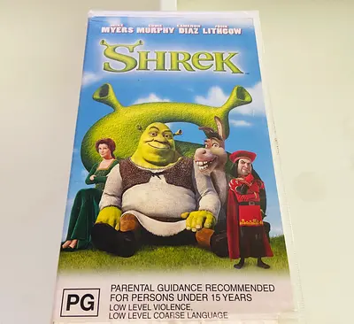 Shrek VHS Tape