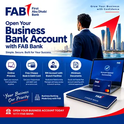 FAB Business Bank Account Promotional Poster