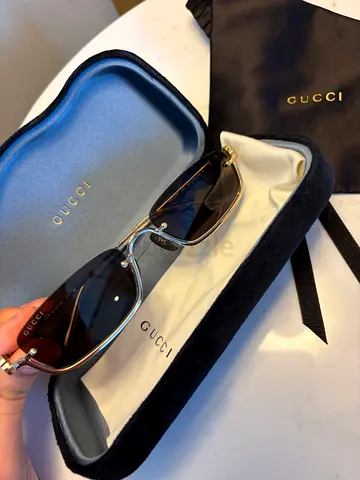 Gucci Rectangular-frame sunglasses