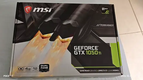 MSI GeForce GTX graphics card 4gb oc edition 1050 Ti